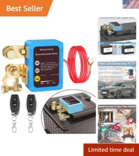 12V Remote Battery Disconnect Switch - Anti-Theft & Drain Prevention