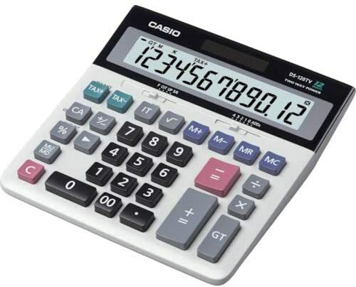 Casio Taschenrechner 12-stellig DS-120TW (Steueraddiermethode) - Bild 2 von 2