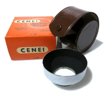 PRL) METAL LAMPSHADE Ø 30mm CENEI LENS HOOD WITH CASE PARESSOLEIL BAYONET