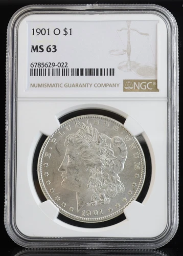 1901-O Morgan Silver Dollar NGC MS63