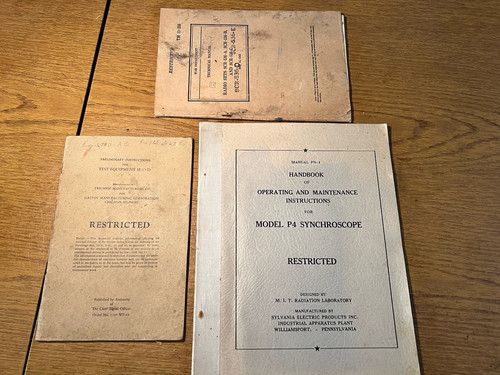 3 WWII US Military Booklets on Radio & Electronics