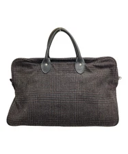 COMME des GARCONS HOMME Tweed Handbag Tote Bag Brown Made in Japan