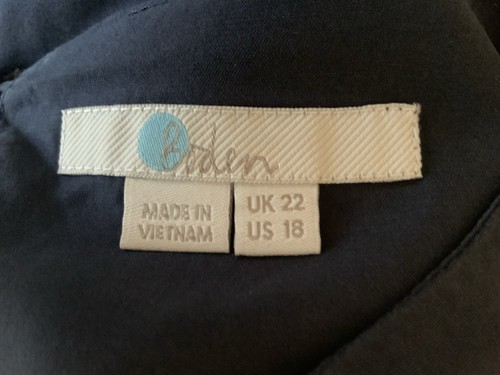 BODEN England Bluse Hängerchen XXL 48 Marine Blau Dots Seidenmix TOP - Bild 5 von 6
