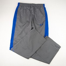 Under Armour Gray/Blue Track Pants Boys Youth Large