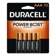 Duracell Power Boost CopperTop Alkaline AAA Batteries, 10/Pack Powerboost