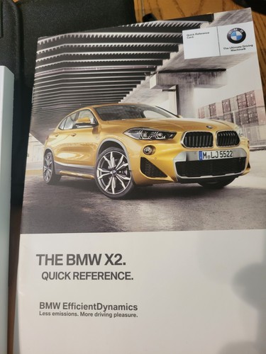 2018 BMW X2   OWNERS MANUAL & CASE ( QUICK REF ) - Afbeelding 8 van 10