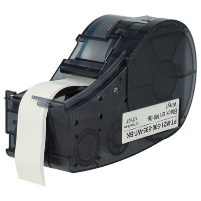 Schriftband für Brady M210 M210-LAB M211 Schwarz/Weiß 12,7mm 6,4m