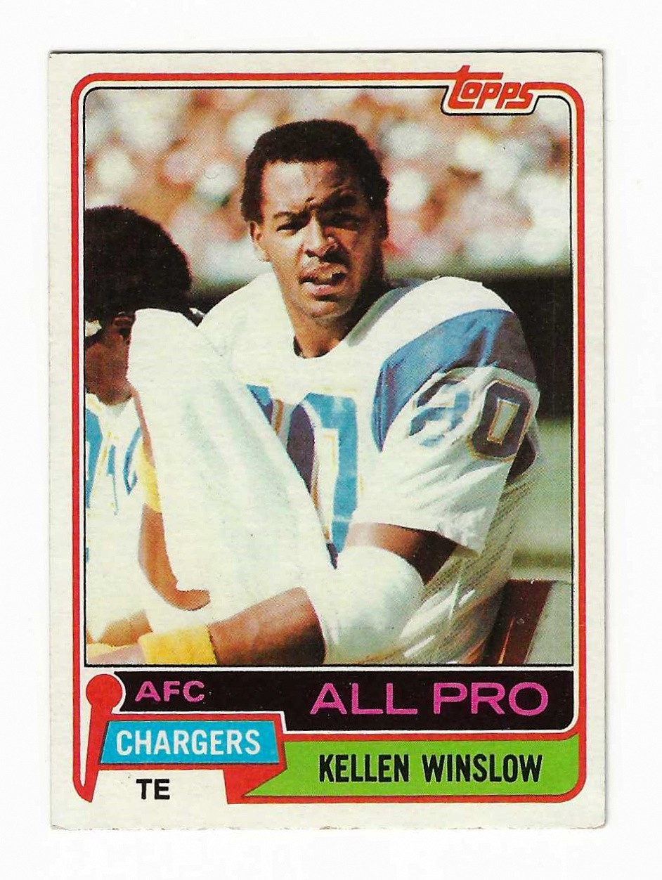KELLEN WINSLOW 1981 TOPPS ROOKIE RC CARD #150 - CHARGERS - HOF - NM-MINT
