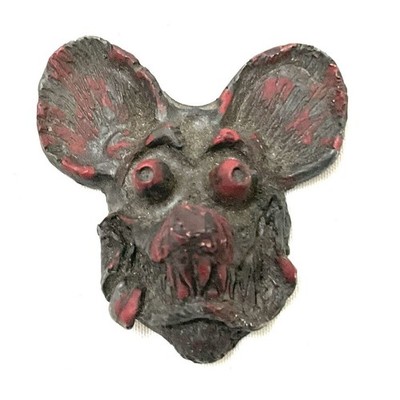 Ratte Fink Objekt Innendekoration Ornament Skulptur smcontainer Aschenbecher