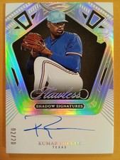Kumar Rocker Auto NICE READ 2025 Panini Flawless Rookie On Card Autograph #12/20. rookie card picture