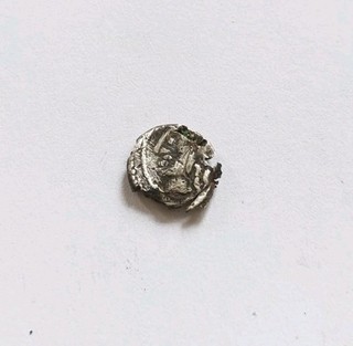 Rare LINGONS (Région de Langres) Denier KALETEDOY B5 Argent Gauloise Fourré