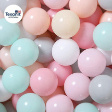100 Pit Balls Plastic Balls for Baby Toddlers Girlstoddlers for Playhouse, Baby