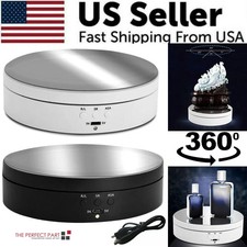 360  Electric Motorized Rotating Display Stand Jewelry Photography Show Holder