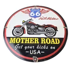Vintage Route 66 Porcelain Sign - American Classic Gas Station Pump Road Ad Sign