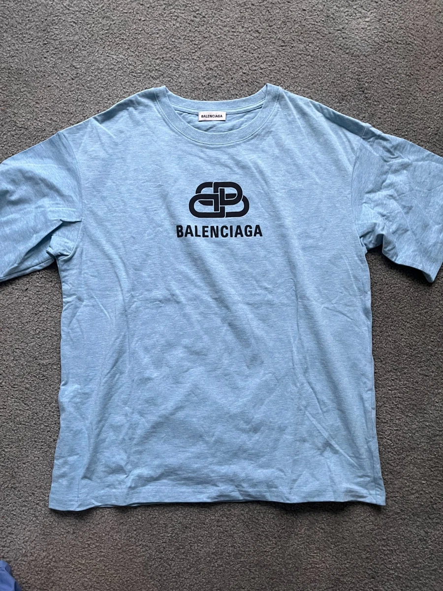 Balenciaga Blue T-Shirts for Men for sale | eBay