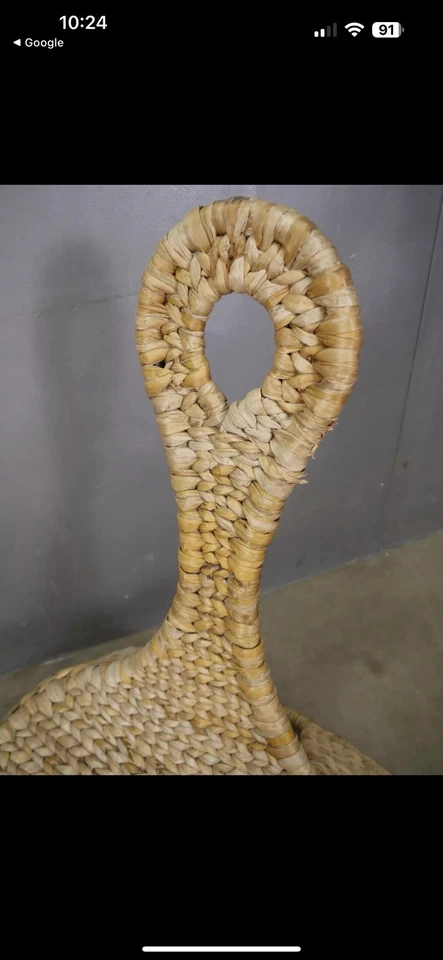 Mecedora vintage IKEA PS Y2K Gullholmen MICKER MCM ratán RARA Foto 4 de 4