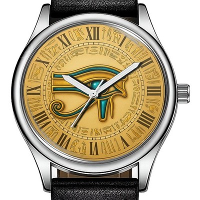 Antike Ägyptische Auge Von Horus Trendy 38mm Gesicht Armbanduhr
