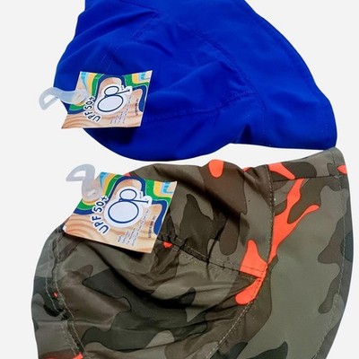 Boys Op Sun Protection Hat UPF 50 Sun Hat with Chin Strap Two Pack One Size Blue