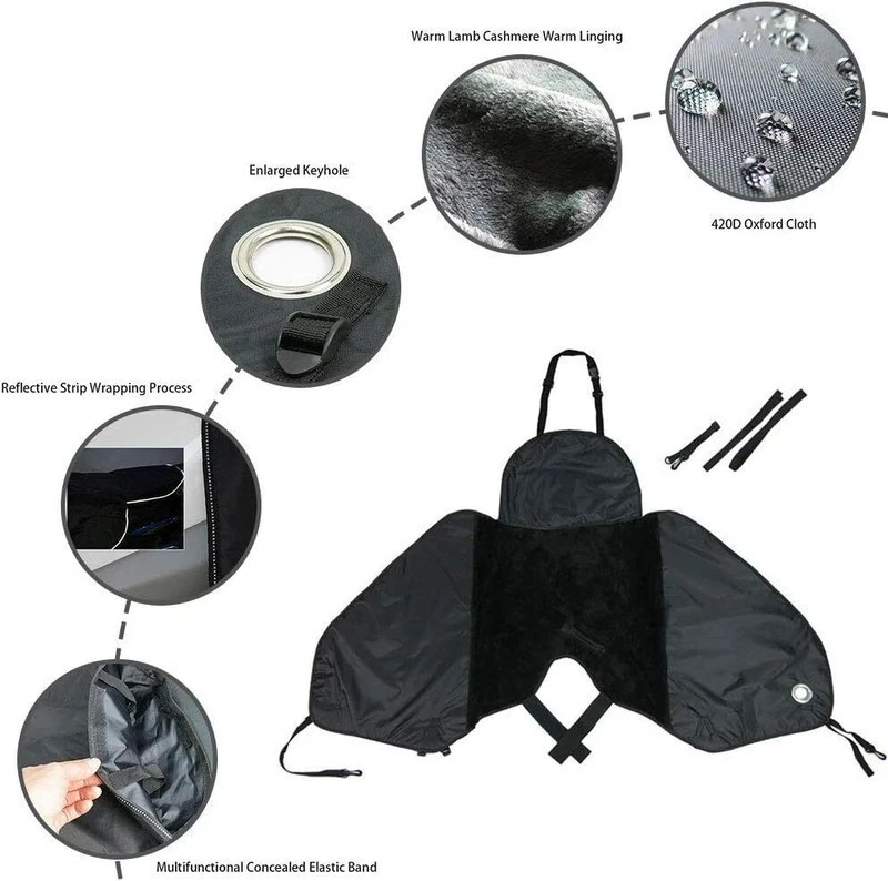 Beinschutz Beindeckt Universell Beinschutz Roller Wasserdicht für Winter Fleece - Bild 2 von 4