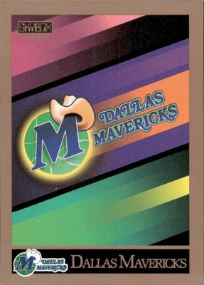 Dallas Mavericks - 1990 Skybox Basketball - Checklist - Team Logo #333