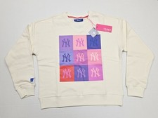 Terez x MLB New York Yankees Off White Crew Neck Sweatshirt - Women's Size Small