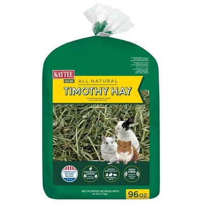 Timothy Hay for Small Animals 96 oz All Natural Grass Feeding Hay