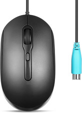 Perixx PERIMICE-222PB Wired PS/2 Optical Mouse - Long 5.9 Ft Cable - Optical 120