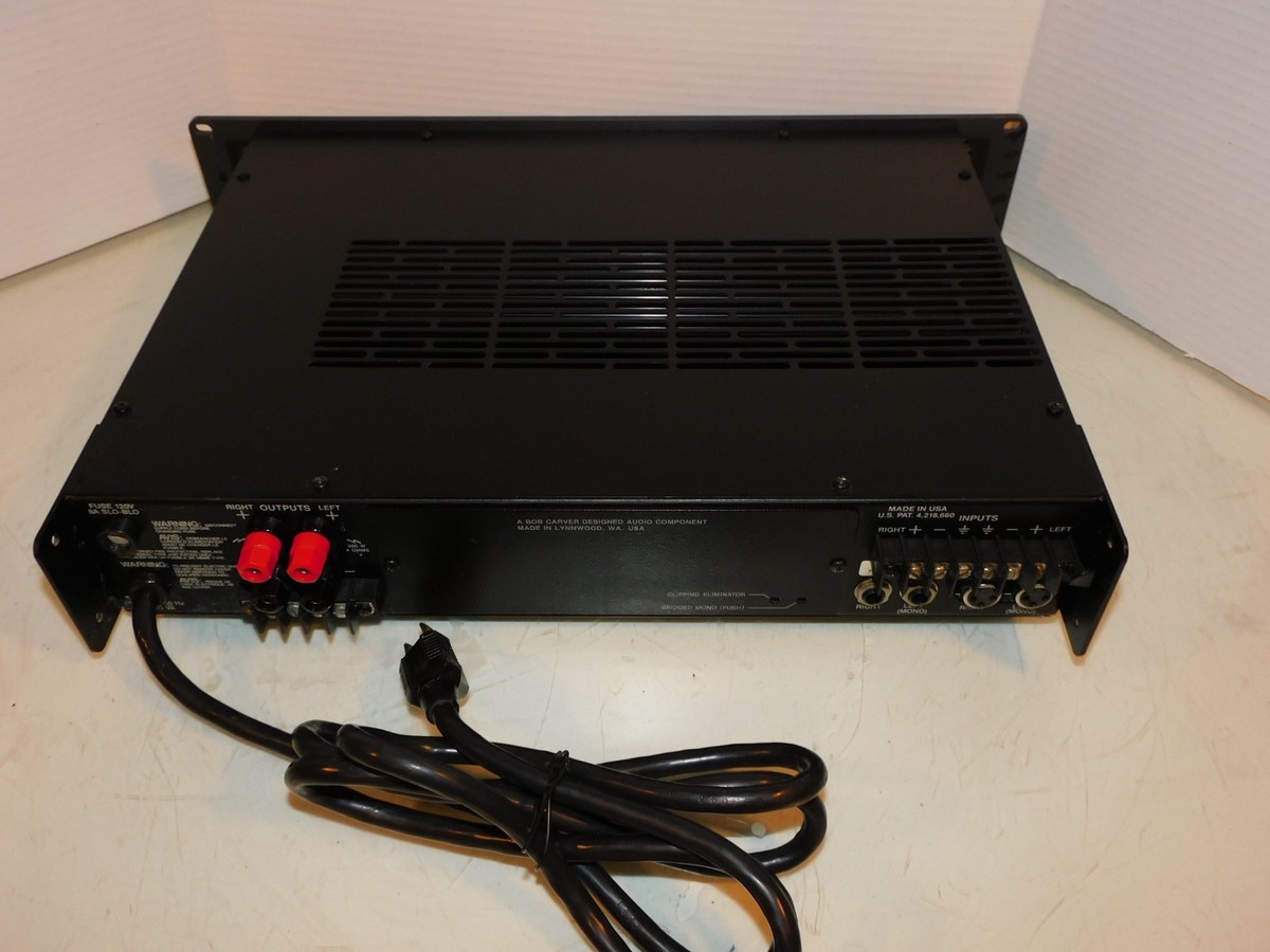 Carver PM-600 Stereo 2 Channel Power Amplifier for Repair Parts or