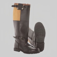 WW2 German Luftwaffe Flight boots.Handmade Leather And Canvas Uppers German Boot