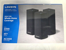 Linksys Velop Tri-Band AC2200 WHW03 V2 Whole Home WiFi Router 3-Pack Black