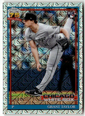 2026 Topps Chrome 75 Years MLB No. 91C-28 Grant Taylor Rookie Mojo