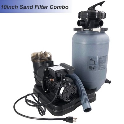 2400GPH 10'' Sand Filter Above Ground Swimming Pool Pump intex compatible