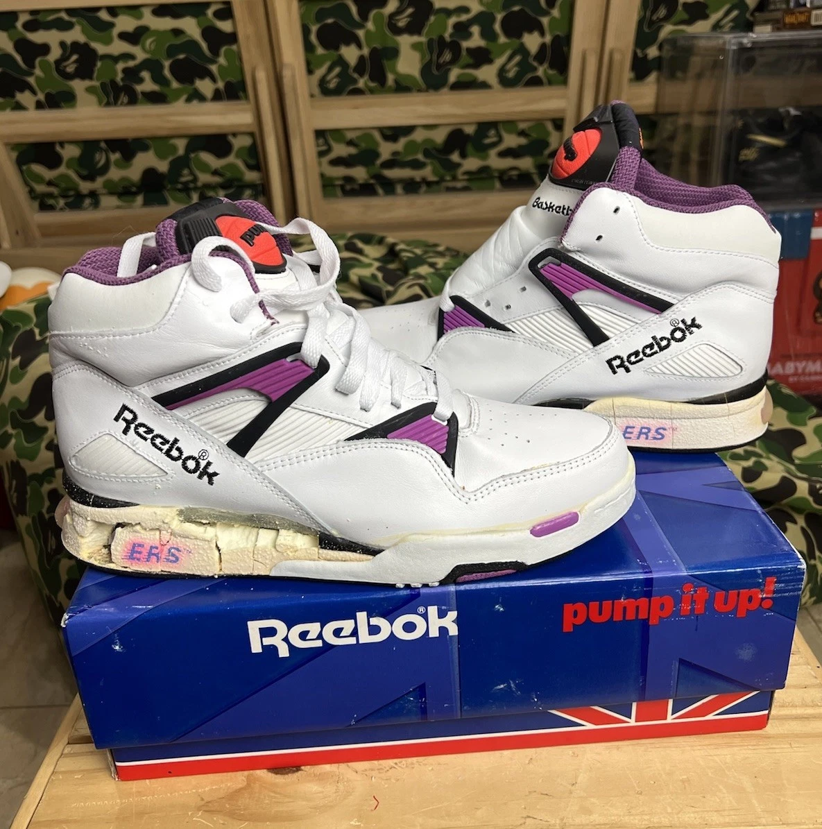Las mejores ofertas en Reebok Pump Omni Zone Black/Purple/White | eBay