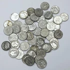 LOT OF 50 MIXED DATE PRE-1965 SILVER ROOSEVELT DIMES! $5 FACE VALUE! NR #G3435