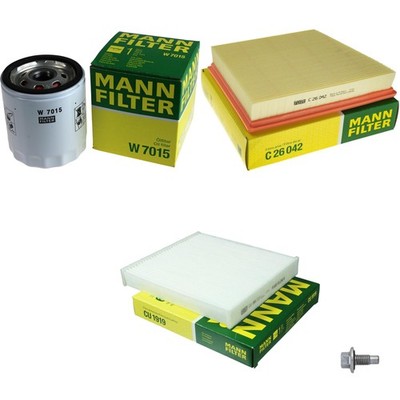 MANN-FILTER Inspektionspaket Filterset passend für Jaguar XE 2.0 X760 JA 
