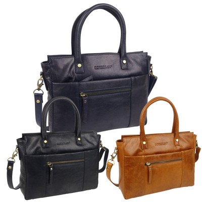 Rowallan of Scotland Damen kompakte Leder Top Grip Schultertasche Sapporo Col...