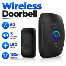 500ft Range Wireless Doorbell Plug In Chime Apartment Front Door Visitor Bell