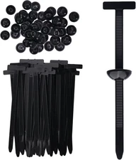 100 Pcs Nylon Universal Cable Tie Buckle for Car - Self-Locking and Easy Install