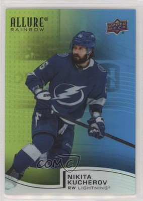 2021-22 Upper Deck Allure Rainbow Green Blue 287/299 Nikita Kucherov #R-99 0me2