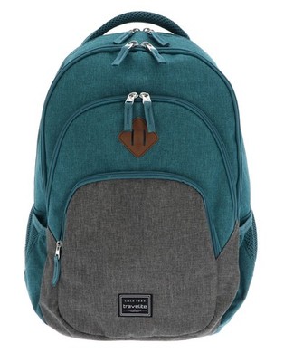 travelite Basic Melange Backpack Rucksack Freizeitrucksack Petrol / Grey petrol