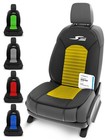 Coussin de siège de voiture S-Race, coussin de siège de voiture taille universelle protège siège jaune