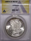 1880-S Morgan Silver Dollar ANACS MS62