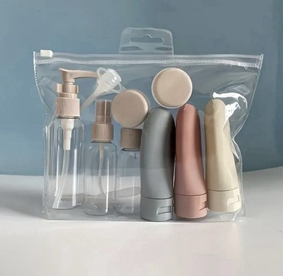 Travel Refillable Bottle 11 Pieces Portable Silicone Empty Liquid Container NEW