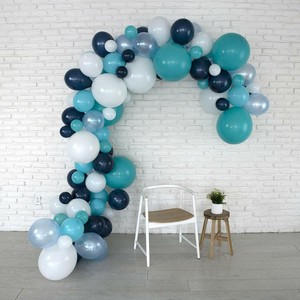 Details About Lunar Bliss 16 Ft Balloon Arch Garland Kit 100 Balloons Blue White Tiffan