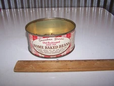 1954 GRANDMA BROWN'S HOME BAKED BEANS Tin Can B.W.B. FOODS INC. MEXICO NEW YORK