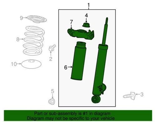 Amortiguador trasero genuino GM 2014-2017 Chevrolet Impala lado del conductor 84185491 Foto 3 de 3