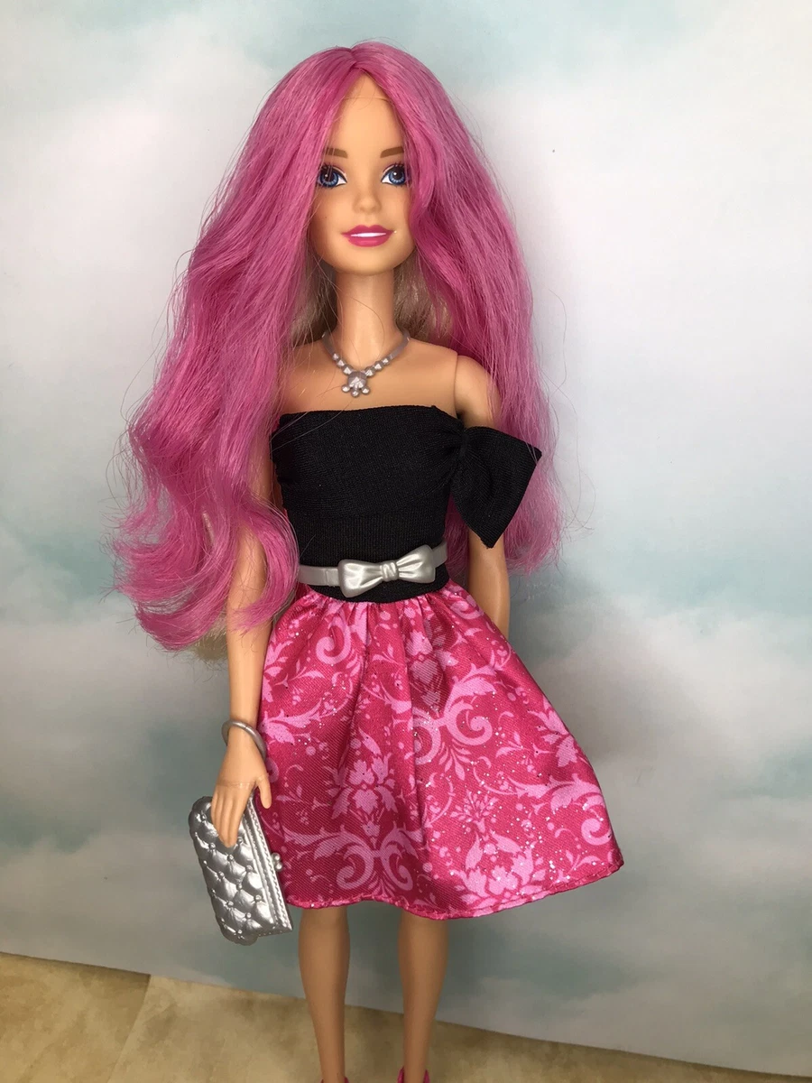 2015 Day to Night Style Barbie Doll Twist Pink Blonde Hair Mattel DNR02 nice