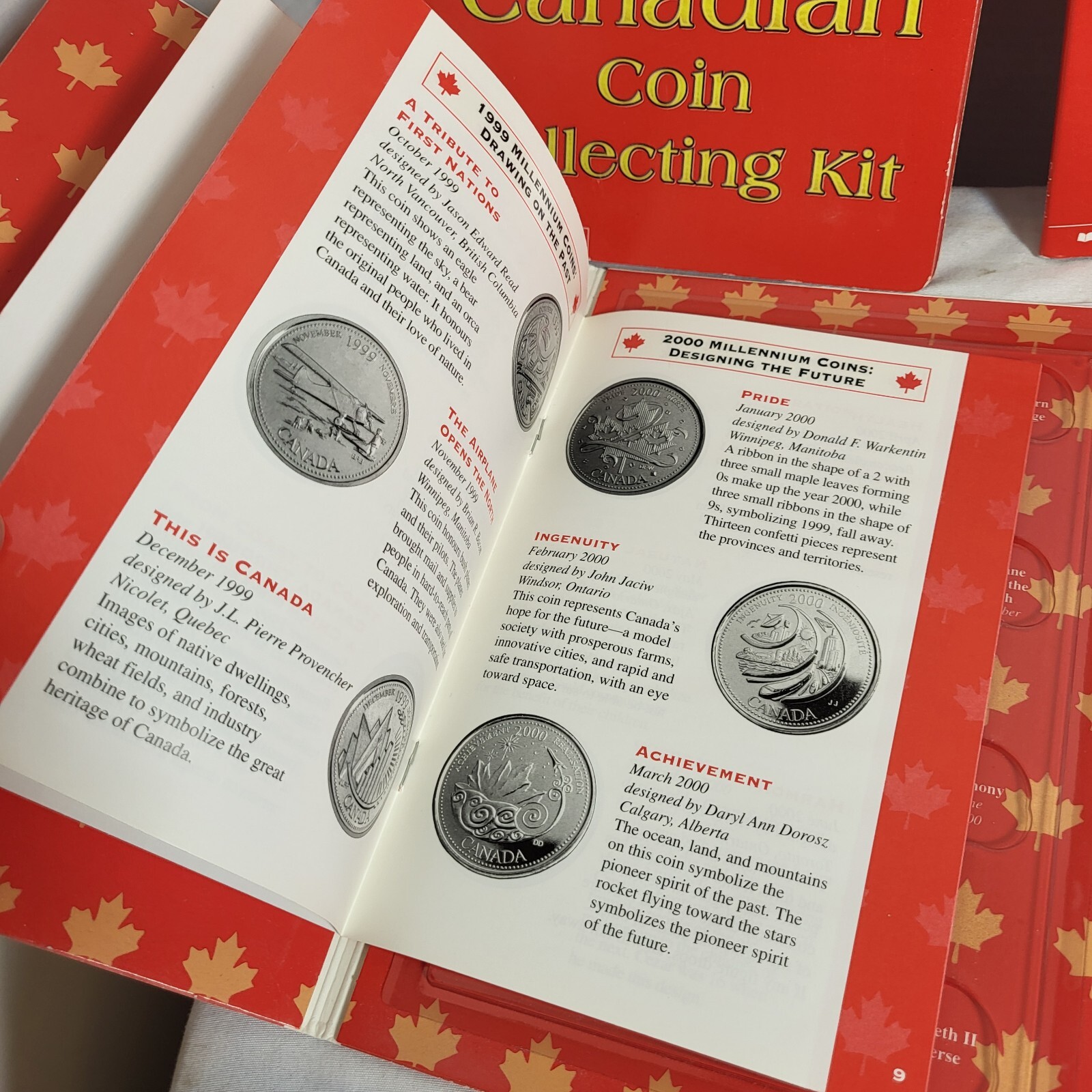 lot of 5 Canadian Coin Collecting Kit by Scholastic Millennium Set ...