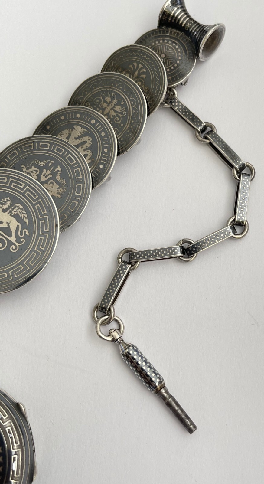 Antique Pocket Watch Solid Silver & Enamel Full S… - image 21