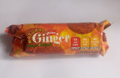 Ceylon Ginger Biscuits 100% Natural Ginger Flovored 85g  Free Shipping New